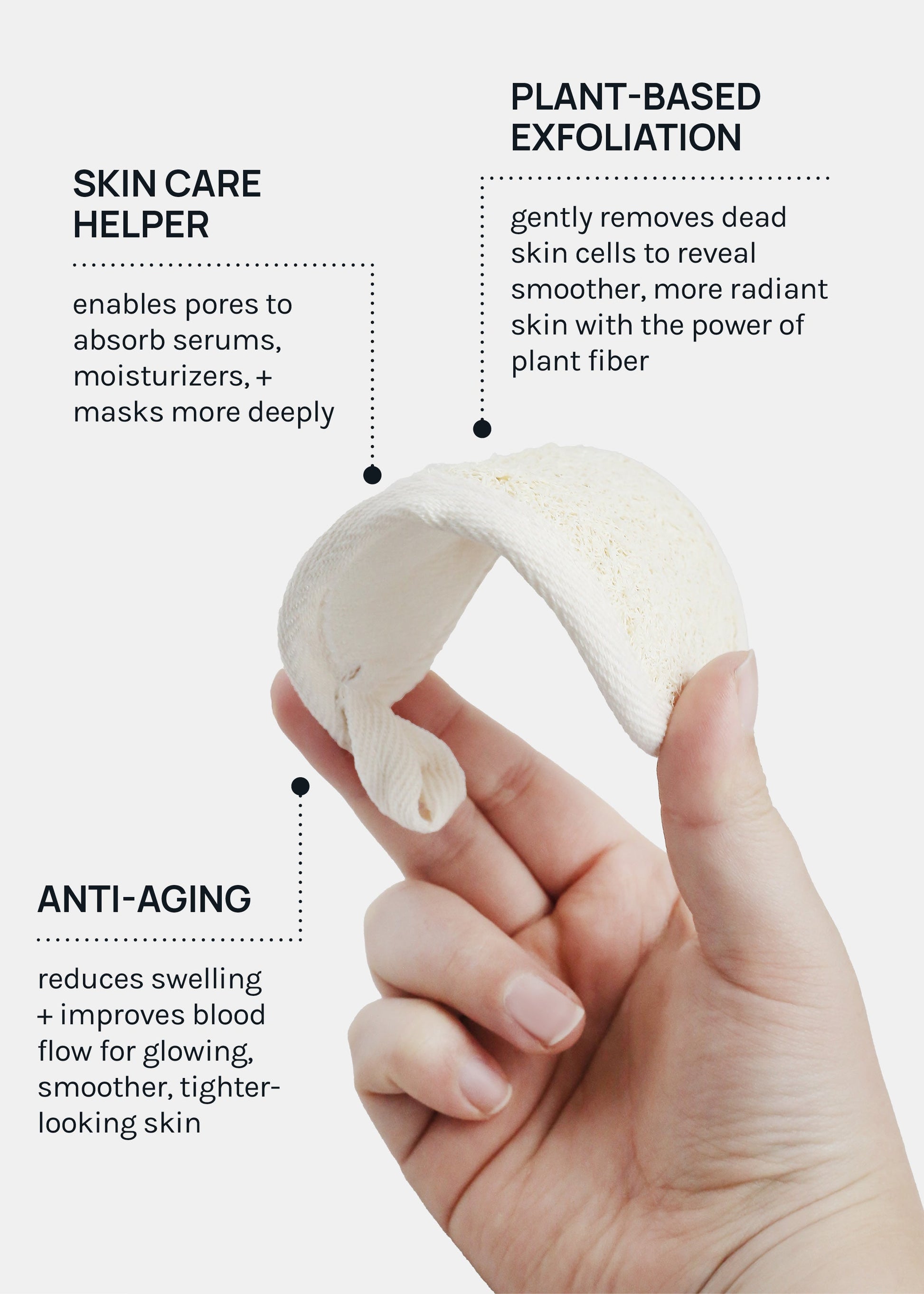 AOA Natural Loofah Cleansing Pad