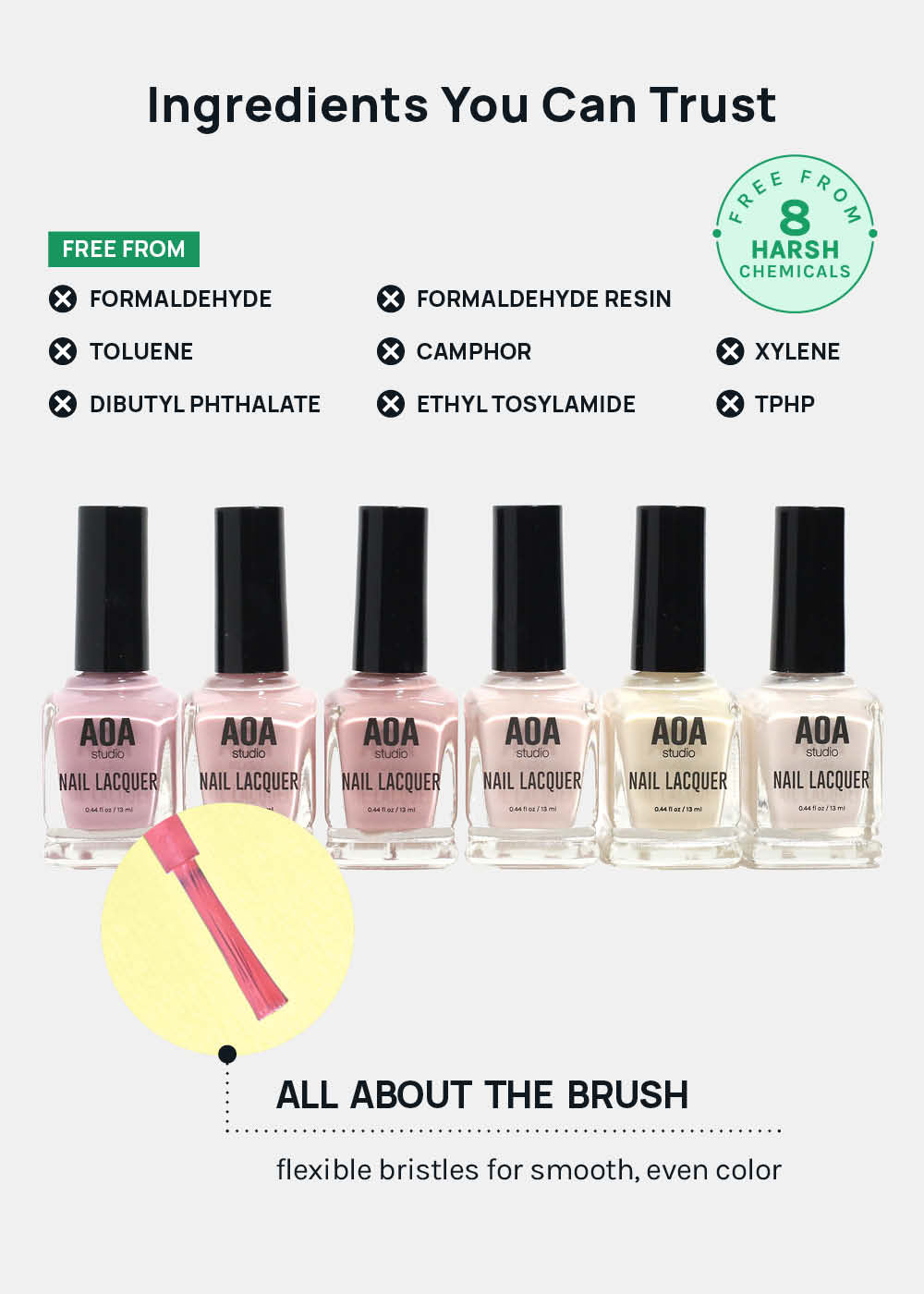 AOA Nail Lacquer – Neutral Pinks