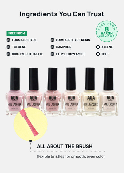 AOA Nail Lacquer – Neutral Pinks