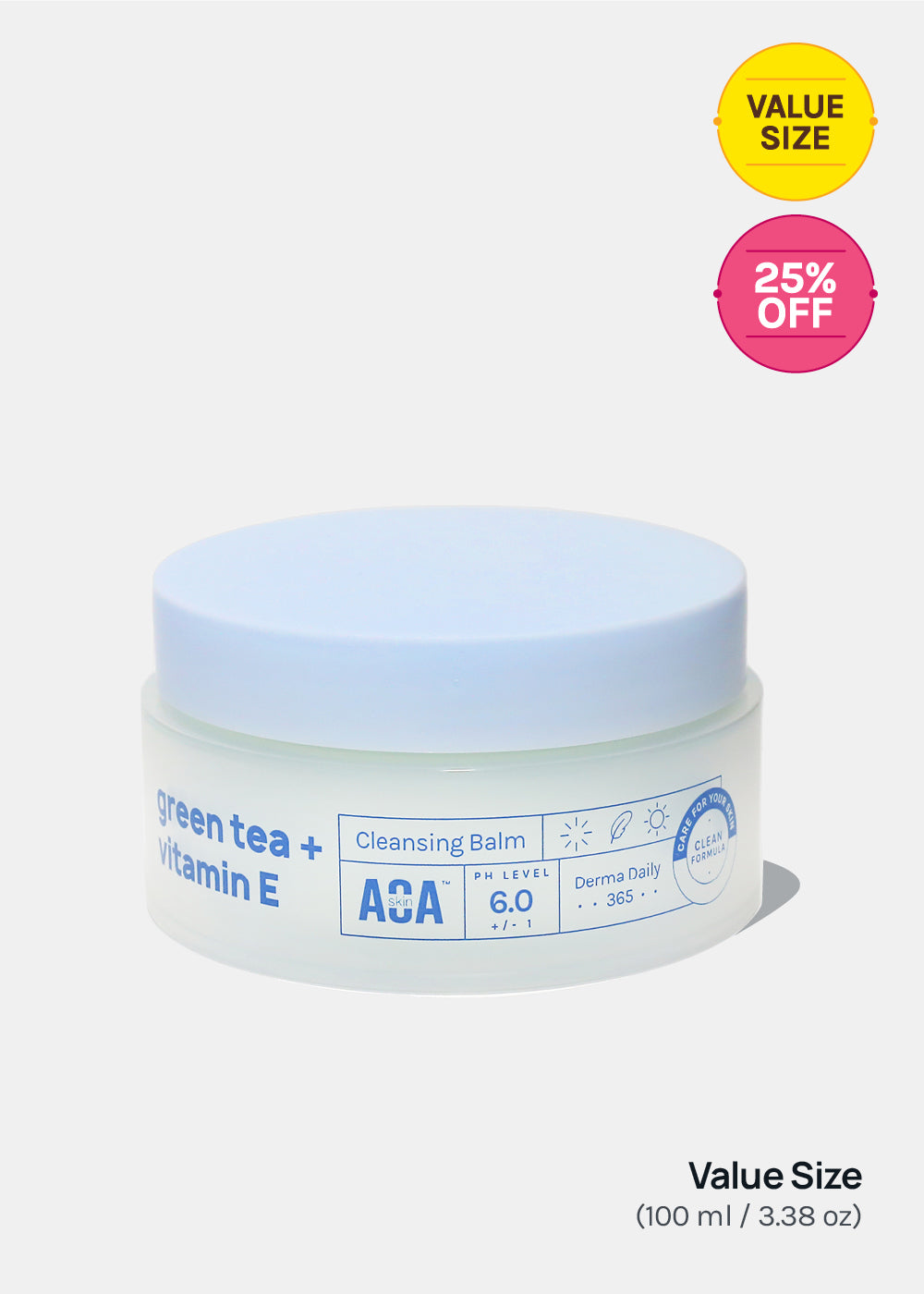 AOA Skin Green Tea + Vitamin E Cleansing Balm