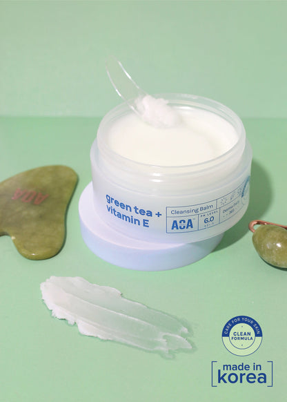 AOA Skin Green Tea + Vitamin E Cleansing Balm