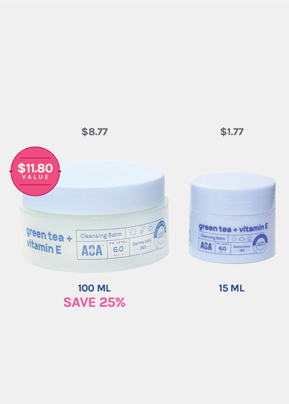 AOA Skin Green Tea + Vitamin E Cleansing Balm