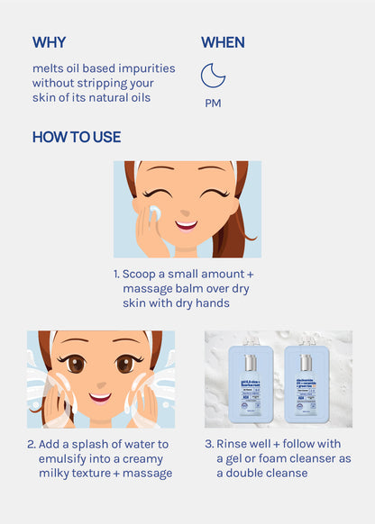 AOA Skin Green Tea + Vitamin E Cleansing Balm