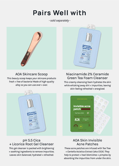 AOA Skin Green Tea + Vitamin E Cleansing Balm