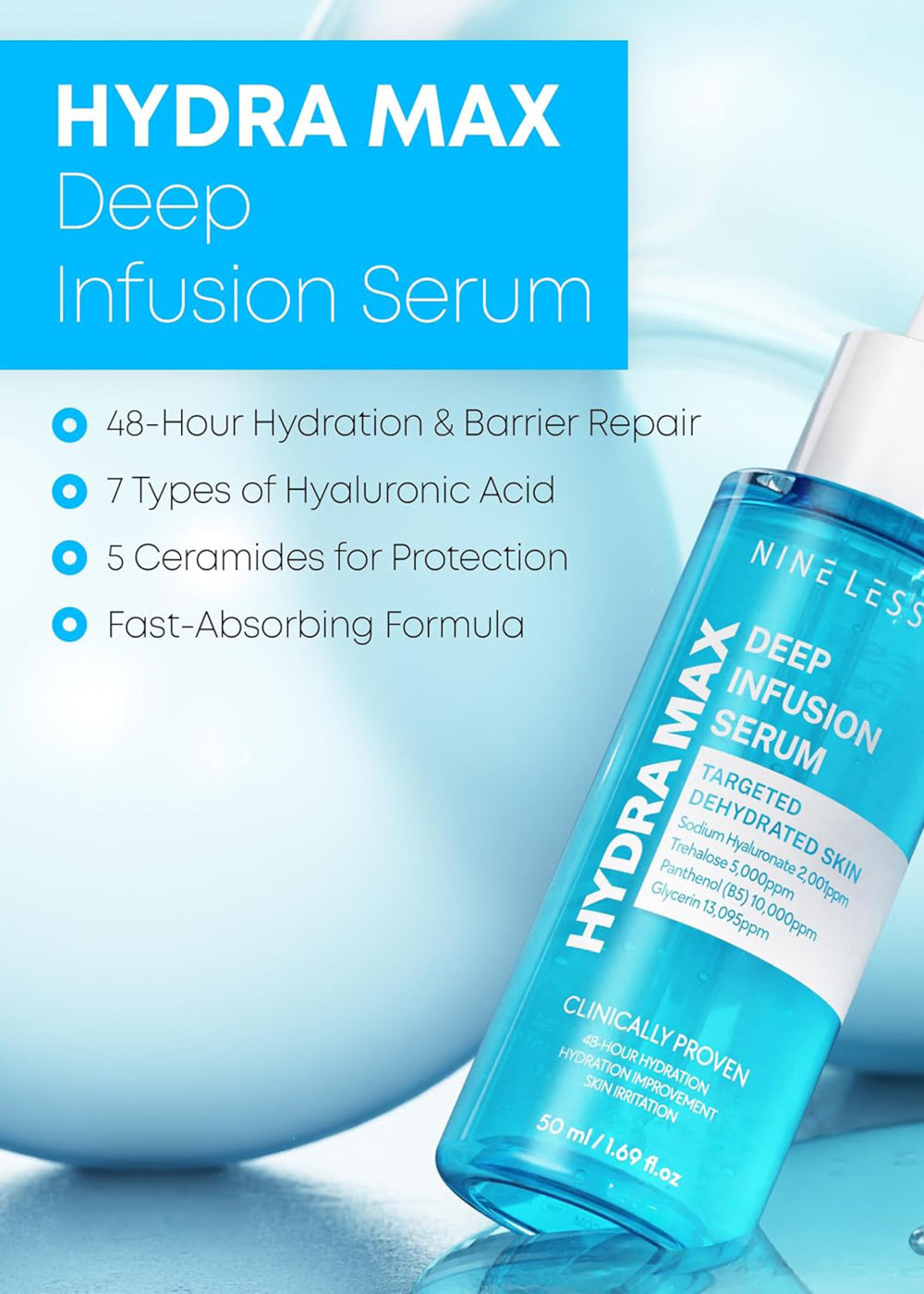 NINELESS Hydra-Max Deep Infusion Serum 50ml