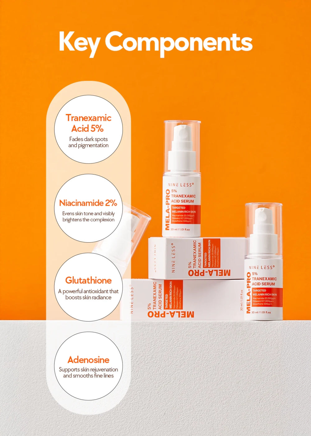 NINELESS Mela-Pro Tranexamic Acid Serum 30ml