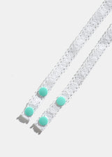 White with Mint