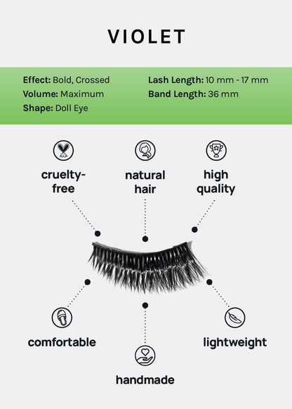 AOA Studio Eyelashes - Violet