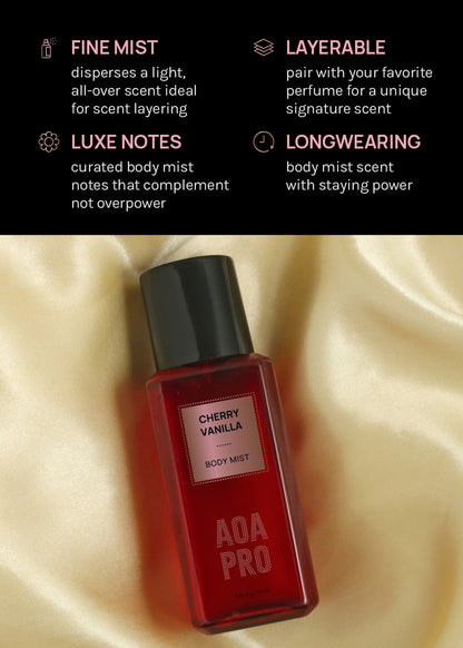 AOA Pro Cherry Vanilla Body Mist
