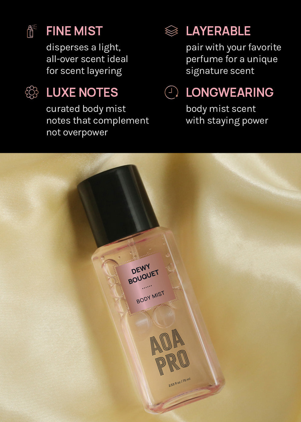 AOA Pro Dewy Bouquet Body Mist