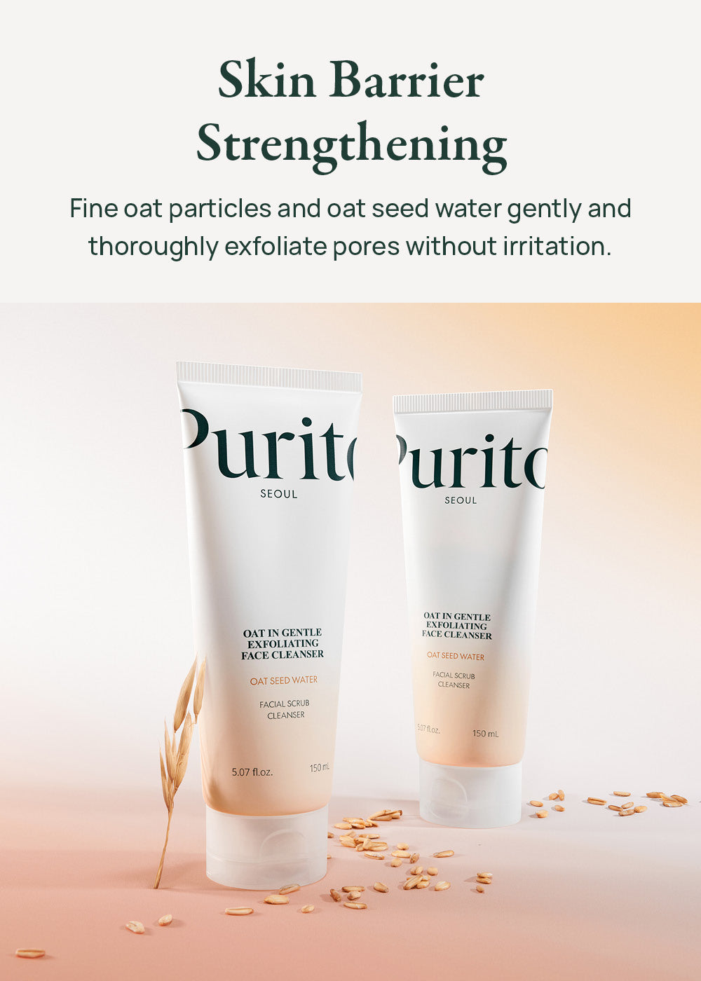 Purito Seoul Oat-In Gentle Exfoliating Face Cleanser 150ml