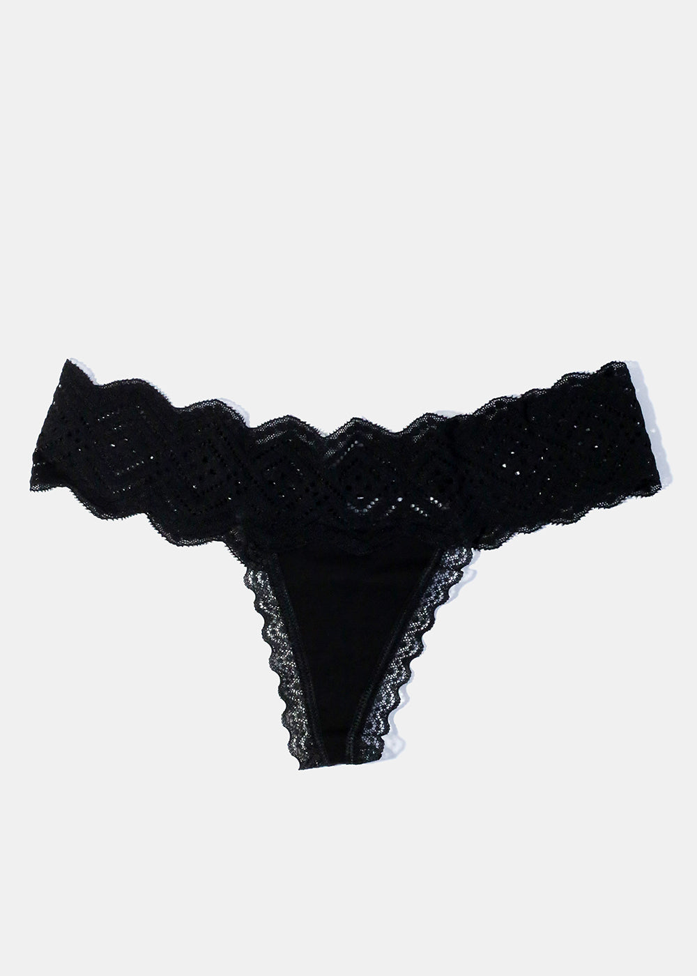 Black Lace Thong