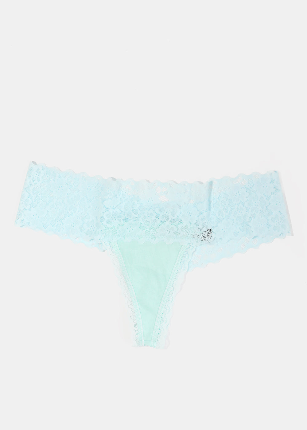 Light Blue Lace Thong