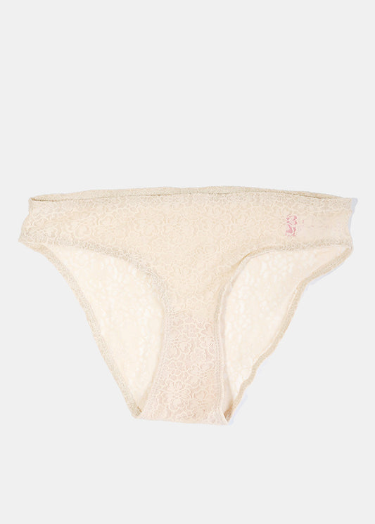 Beige Lace Panty