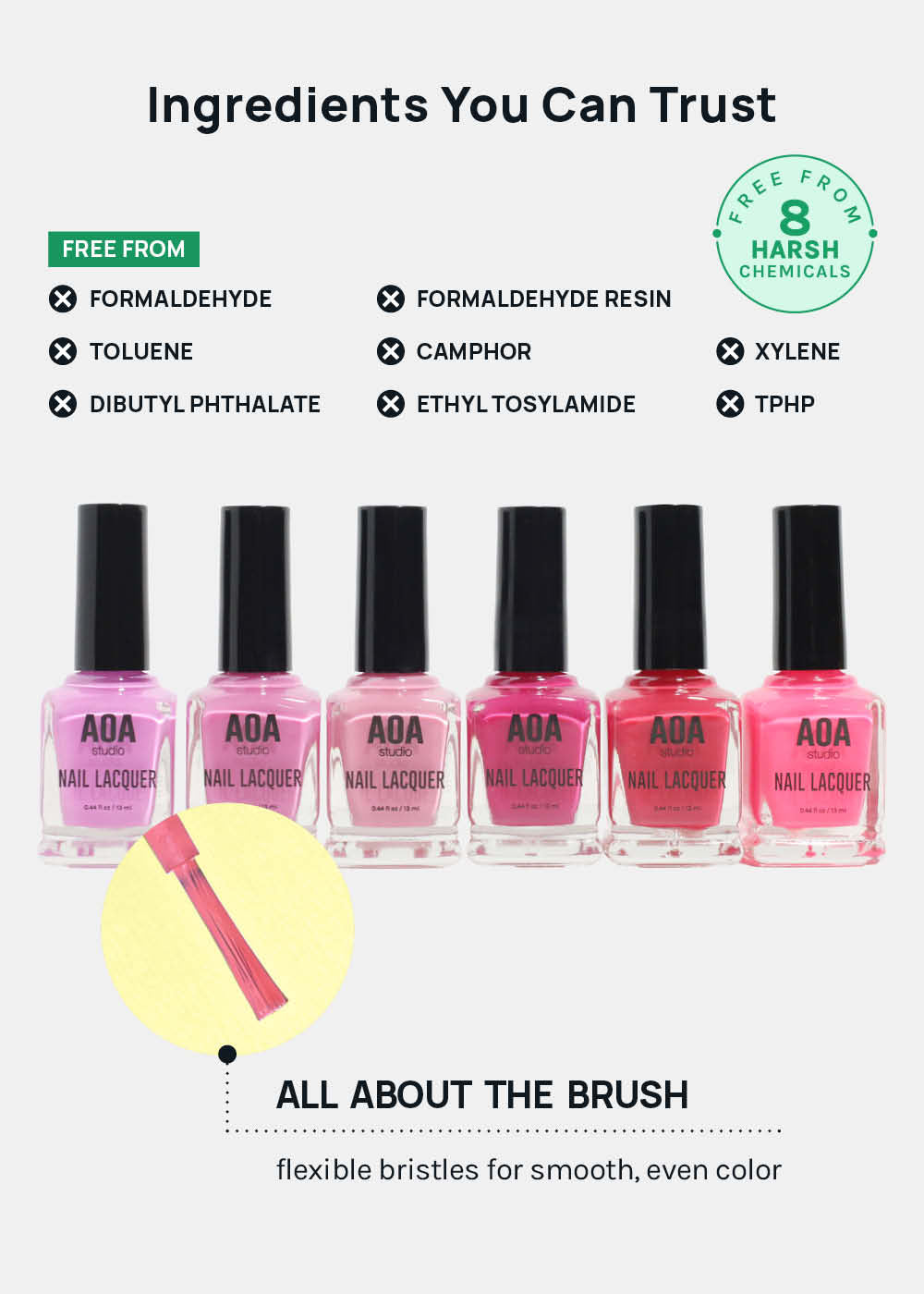 AOA Nail Lacquer – Pinks