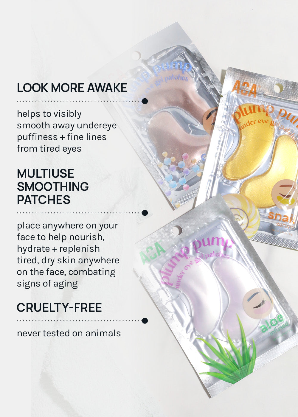 AOA Skin Plump Pump Under Eye Patches