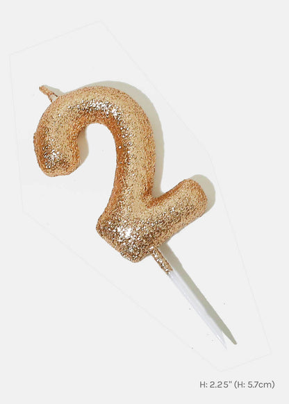 Official Key Items Rose Gold Number Candles