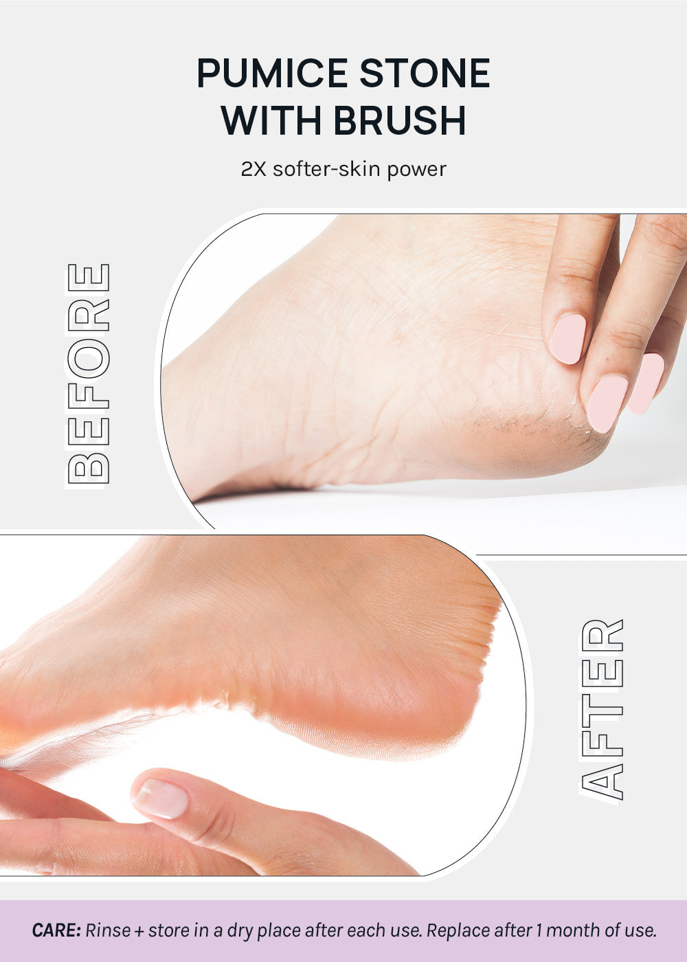 AOA Pumice Stone with Brush