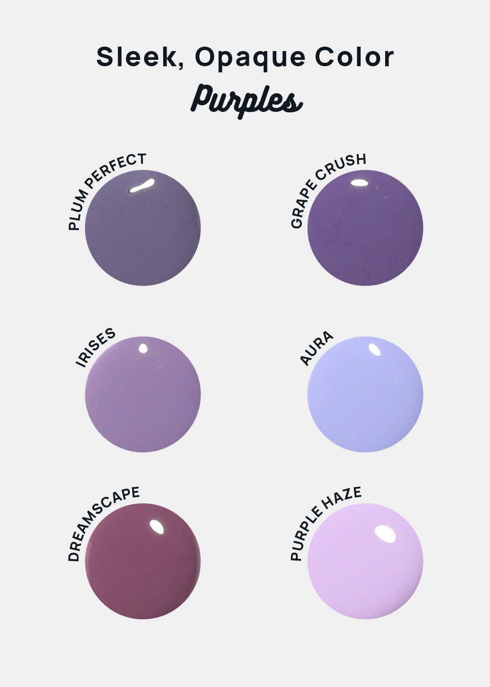 AOA Nail Lacquer – Purples