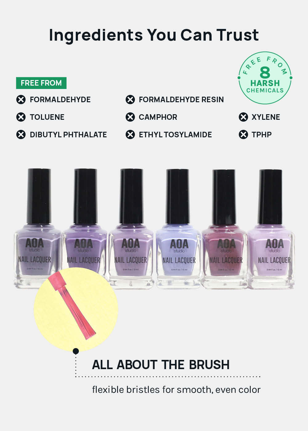 AOA Nail Lacquer – Purples