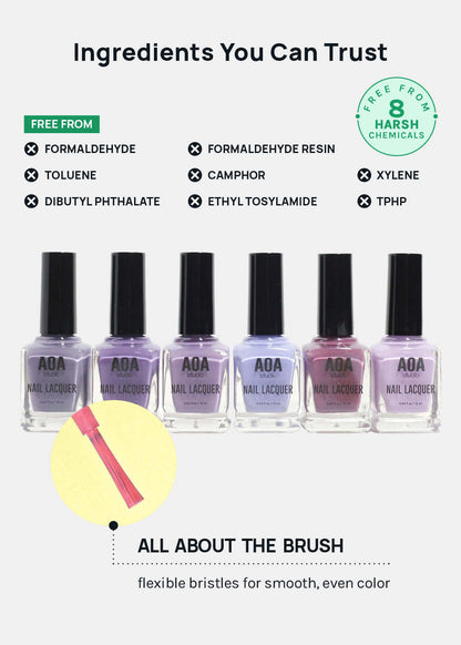 AOA Nail Lacquer – Purples