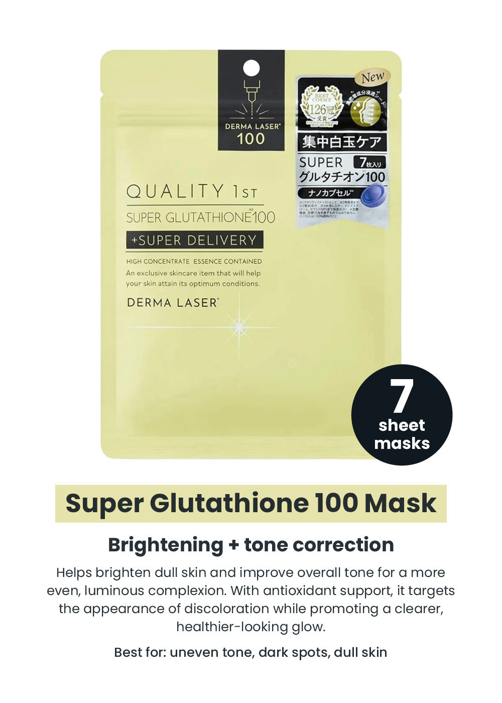 Quality 1st Derma Laser Mask (7 Masks)