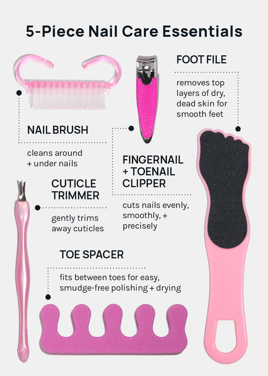 AOA 5 Piece Quick Mani Pedi Set