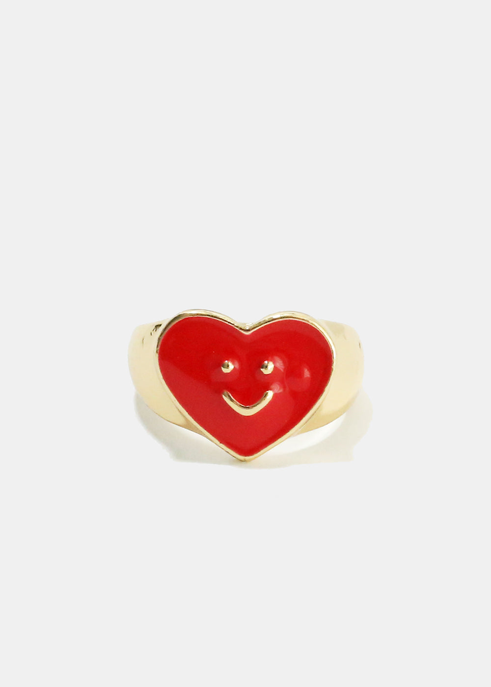 Smiley Colored Enamel Ring
