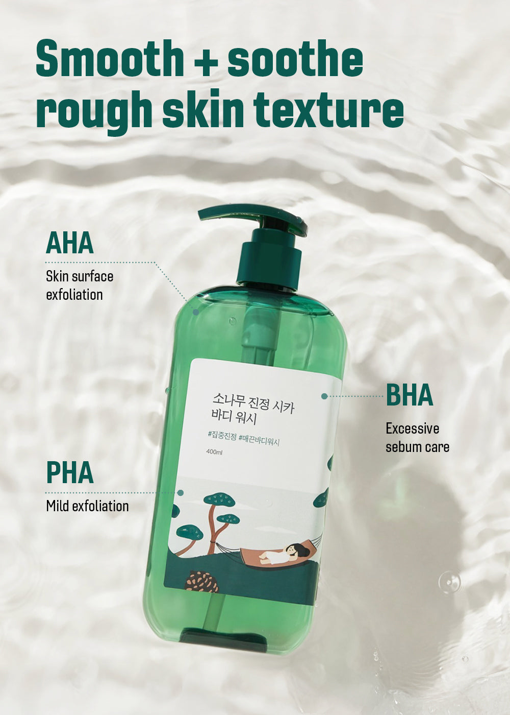 ROUND LAB Pine Calming Cica Body Wash 400ml