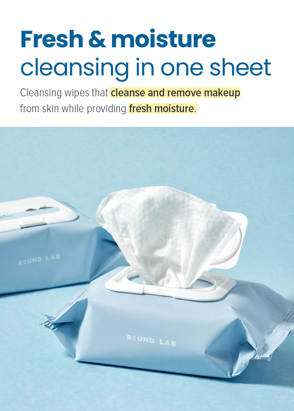 ROUND LAB 1025 Dokdo Cleansing Tissue (30 Sheets)