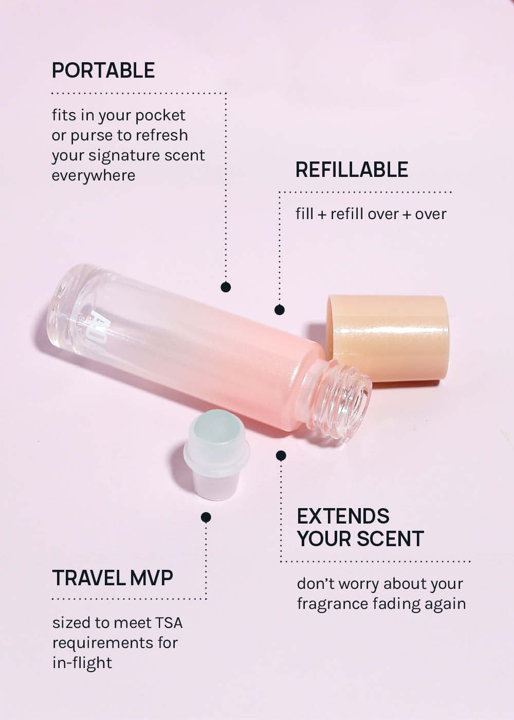 AOA Refillable Glass Oil Roller