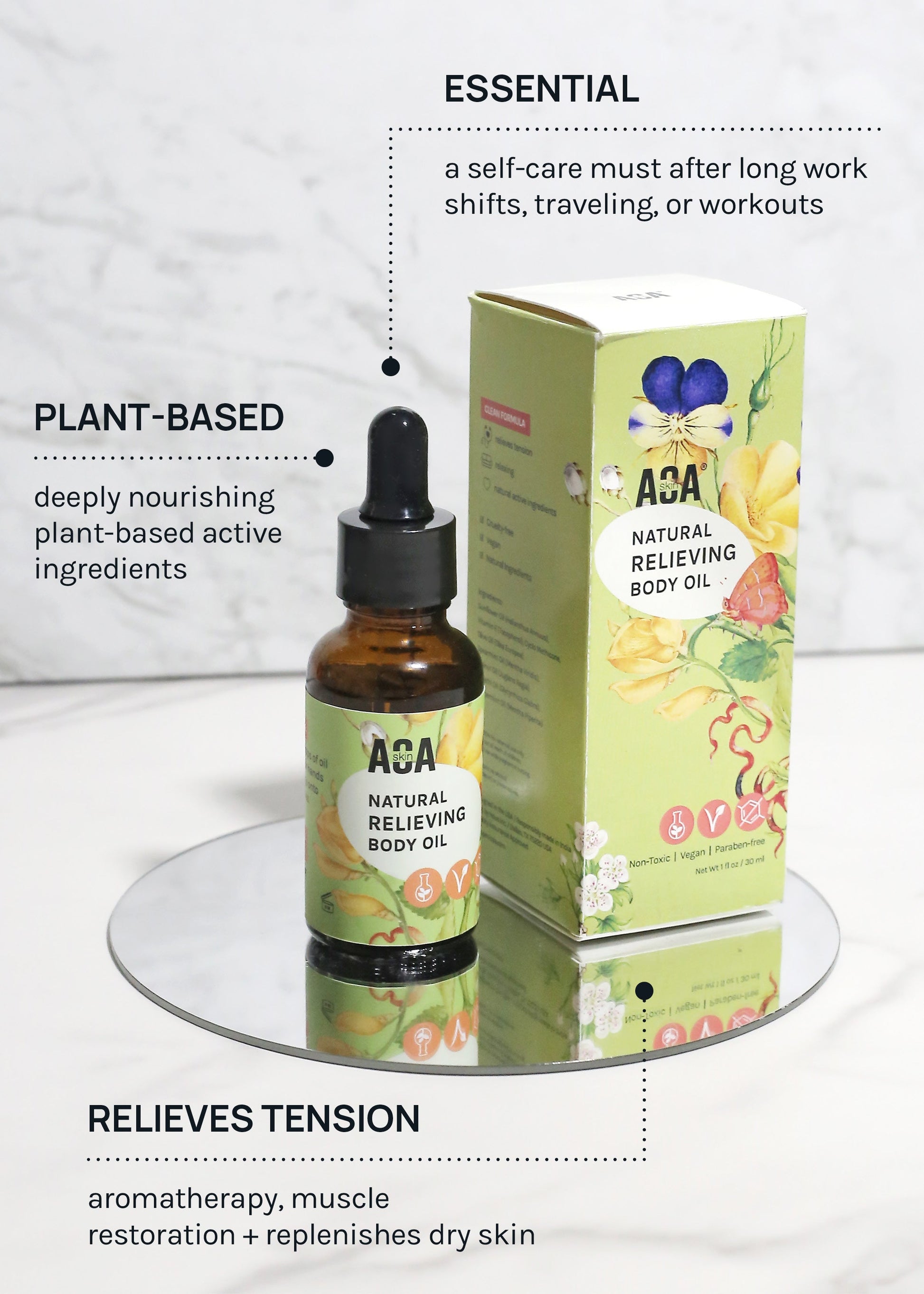 AOA Skin Natural Relieving Body Oil