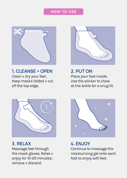 AOA Skin Rose Foot Sheet Mask