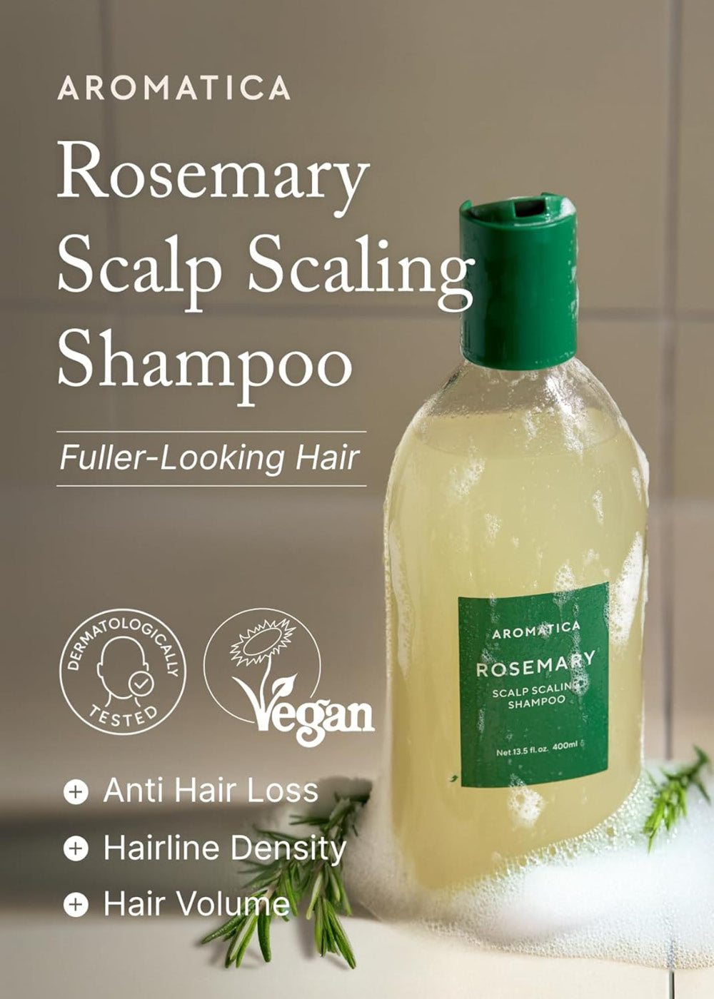 AROMATICA Rosemary Scalp Scaling Shampoo 400ml