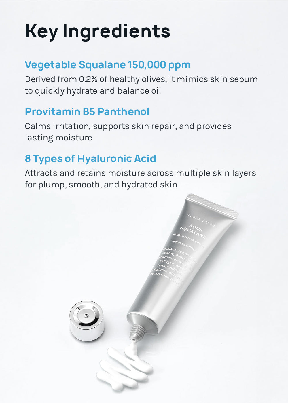 S.NATURE Aqua Squalane Moisturizing Cream 60ml