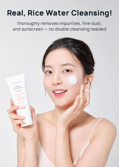 S.NATURE Aqua Rice Foam Cleanser 80ml