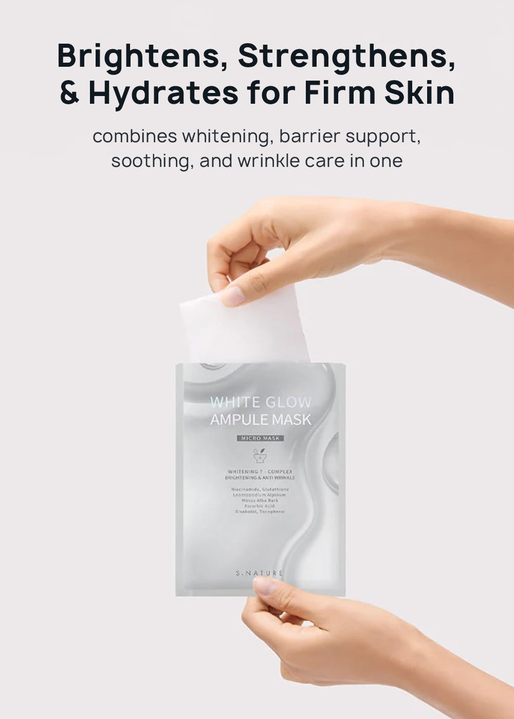S.NATURE White Glow Ampule Mask