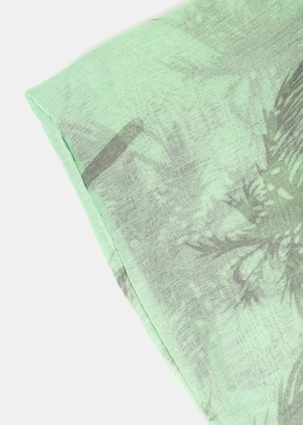 A+ Mint Palm Tree Print Lightweight Scarf
