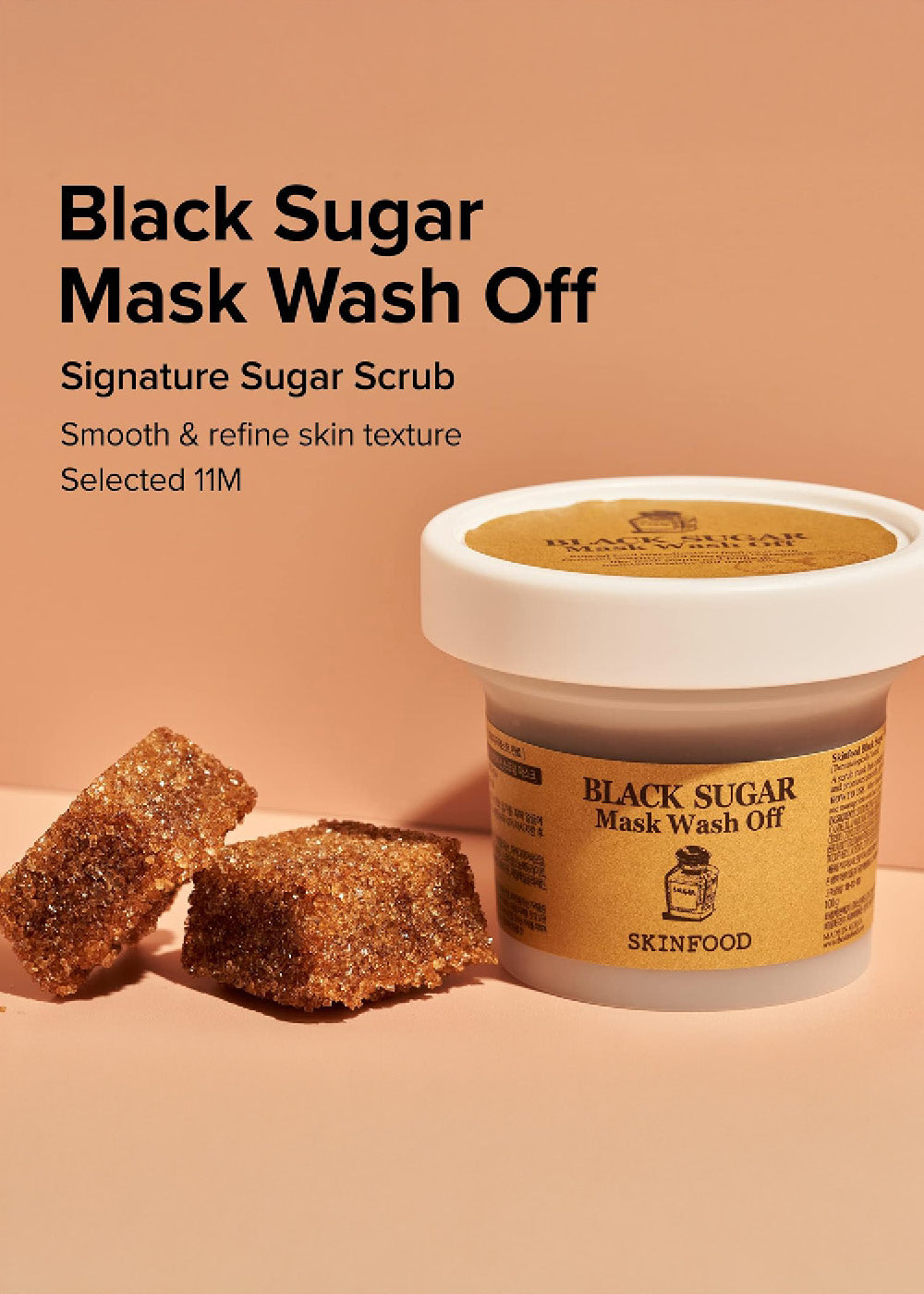 SKINFOOD Black Sugar Mask Wash Off 120g