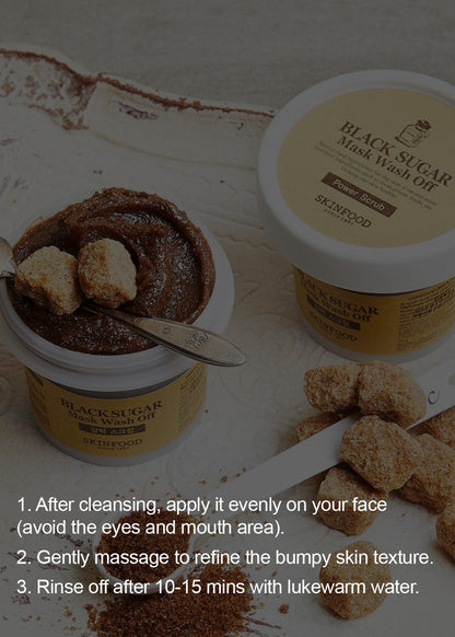 SKINFOOD Black Sugar Mask Wash Off 120g