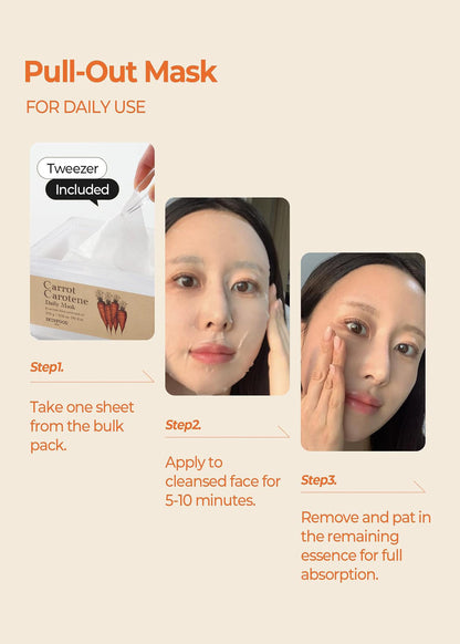 SKINFOOD Carrot Carotene Daily Mask (30 Masks)