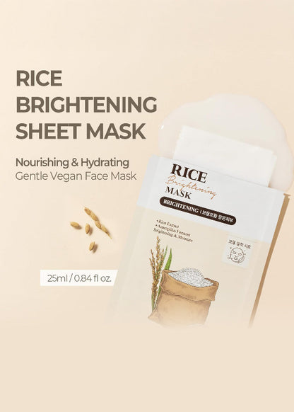 SKINFOOD Rice Brightening Mask (1 Mask)