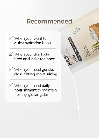SKINFOOD Rice Brightening Mask (1 Mask)