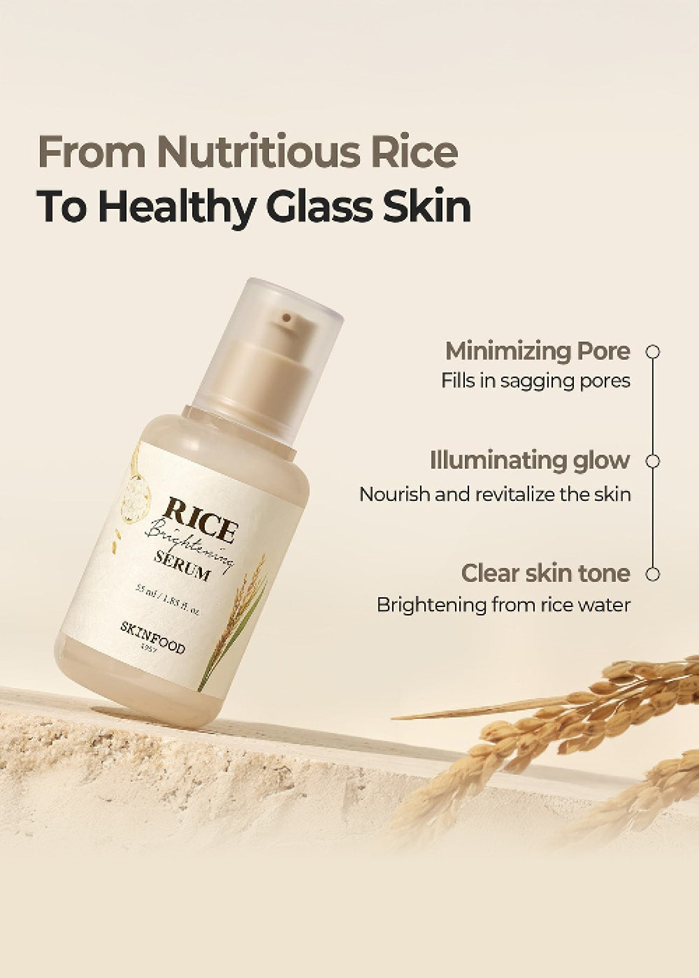 SKINFOOD Rice Brightening Serum 55ml