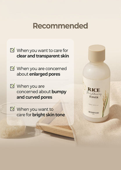 SKINFOOD Rice Brightening Toner 160ml