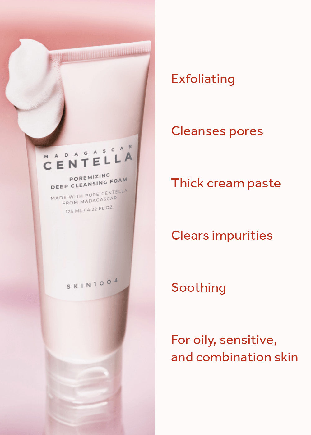 SKIN1004 Madagascar Centella Poremizing Deep Cleansing Foam 125ml