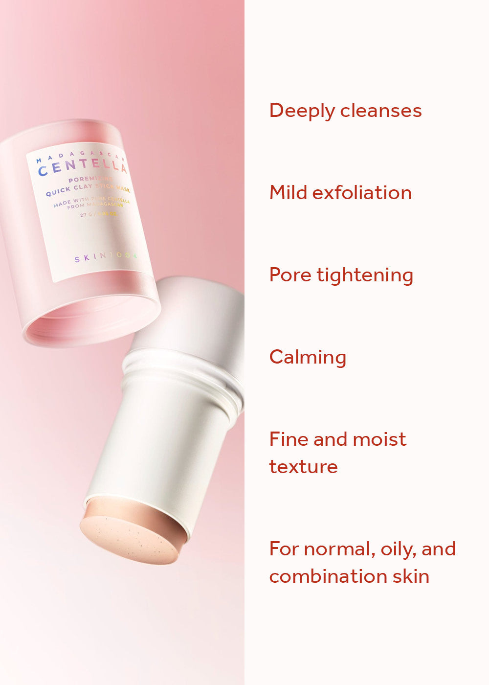 SKIN1004 Madagascar Centella Poremizing Quick Clay Stick Mask 27g