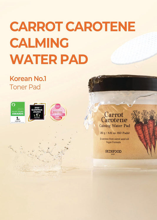 SKINFOOD Carrot Carotene Calming Water Pad (60 pads)