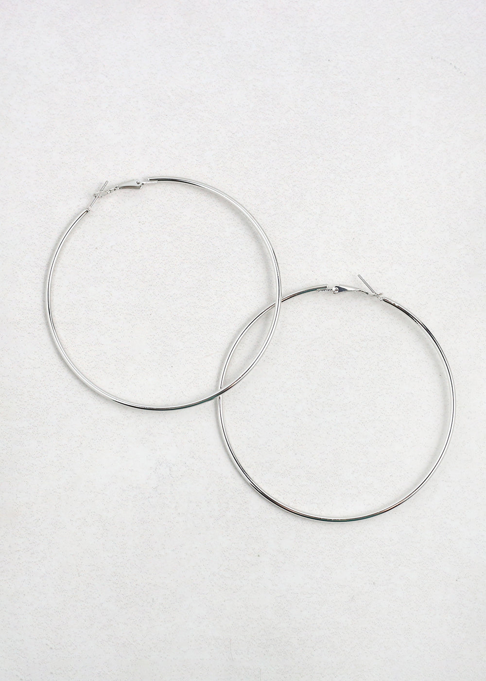 Classic Thin Hoop Earrings - 8 mm