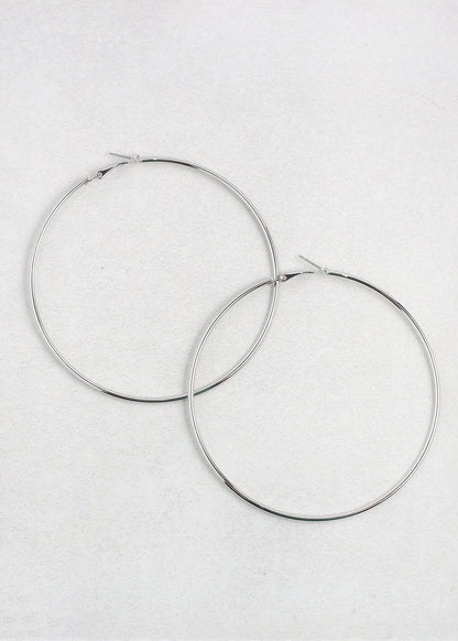 Classic Thin Hoop Earrings - 9mm